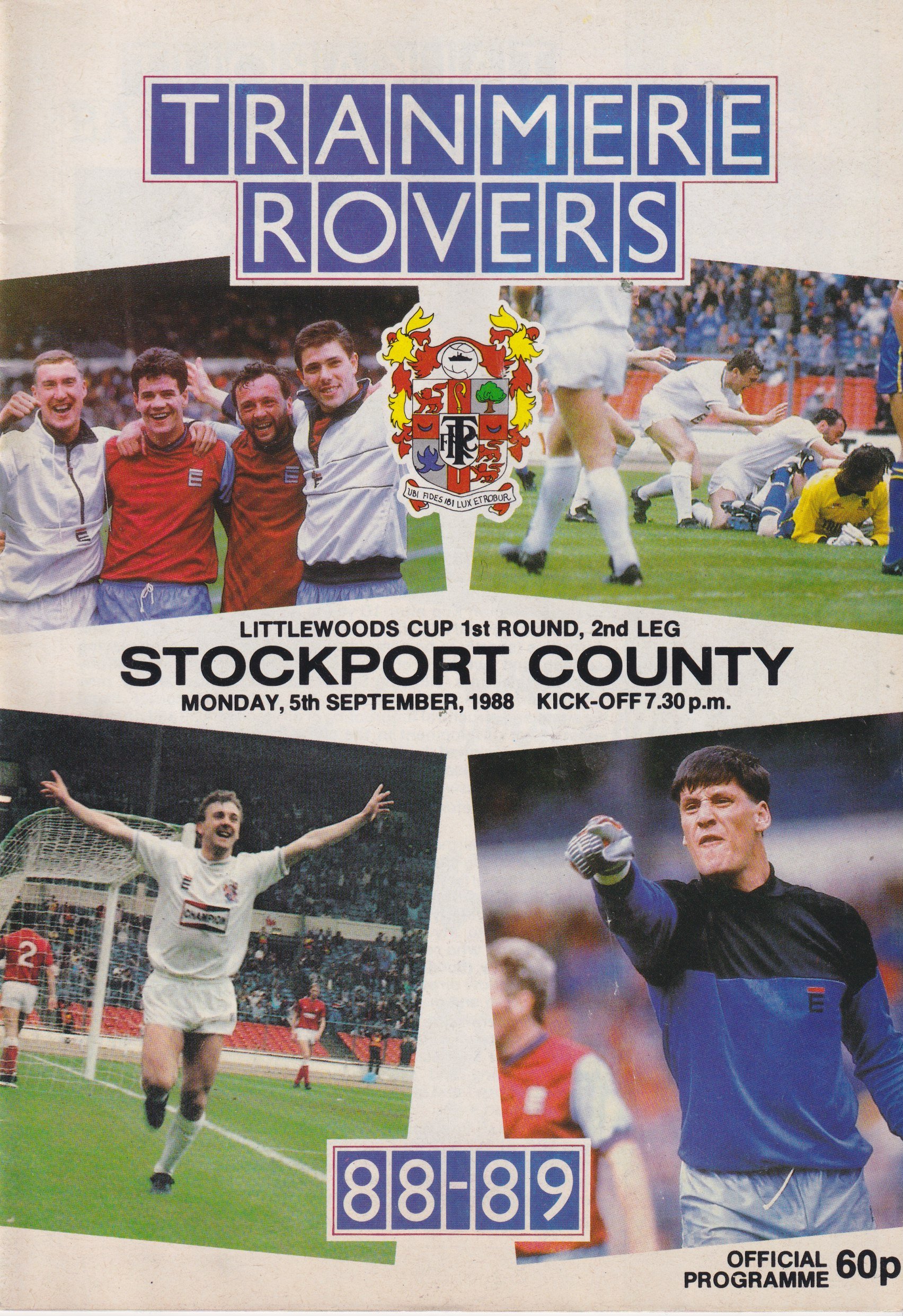 Tranmere Rovers v Stockport County match programme